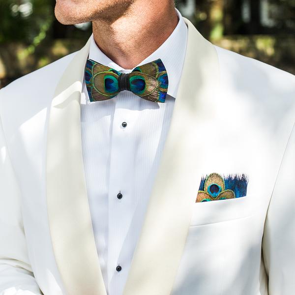 Hammock Bow Tie - Peacock Feathers