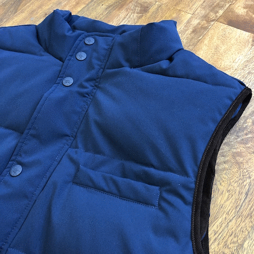 Quilted Vest - Navy Blue