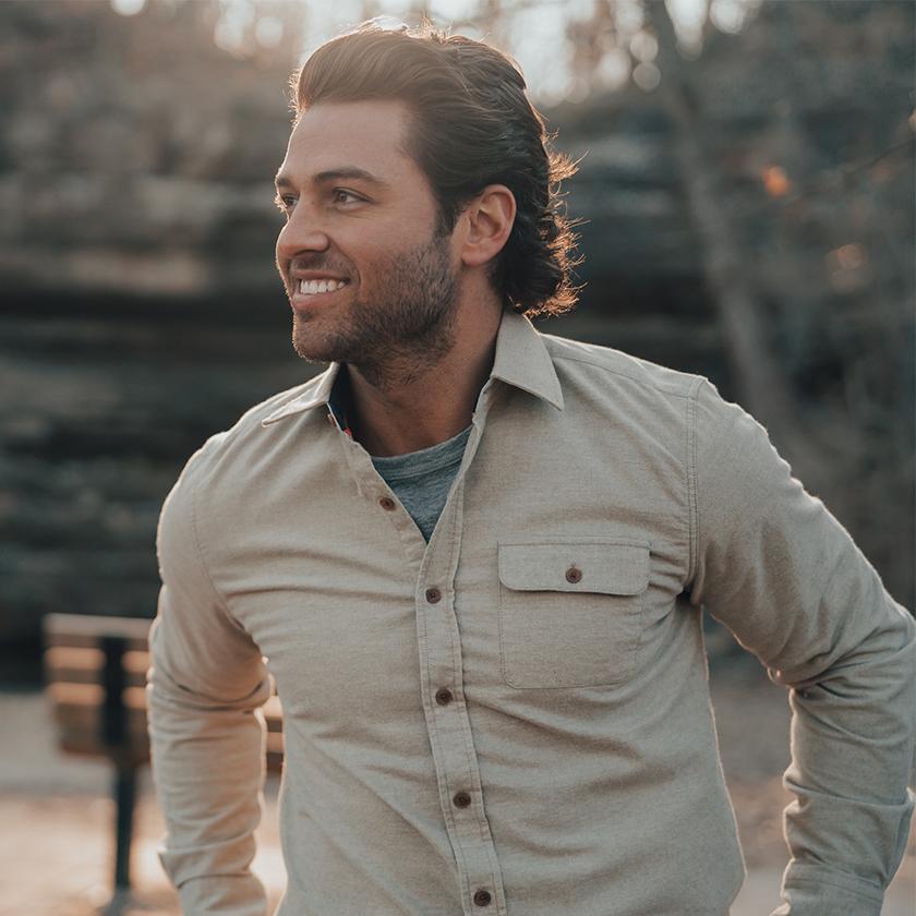 Chamois Button Down Shirt - Stone