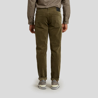 Burlington 5 Pocket Stretch Corduroy - Dusty Olive