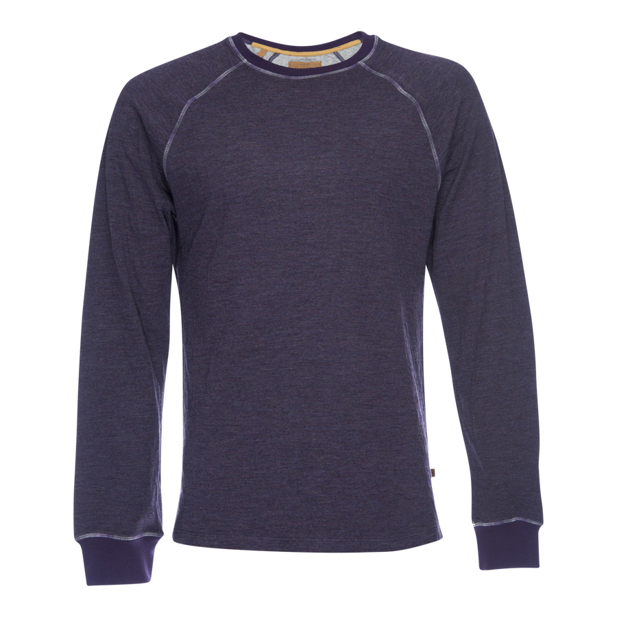 Jackie Tonal Rainbow Stitched Raglan - Purple