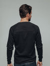 Puremeso Raglan Henley - Black