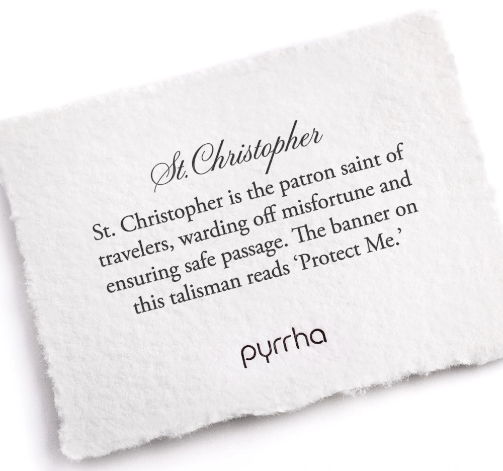 Bronze Talisman Necklace - St. Christopher