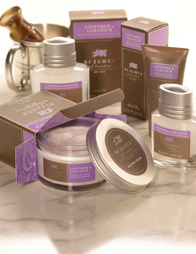 Lavender & Geranium - Shave Cream Jar