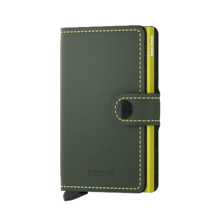 Miniwallet - Matte Green & Lime