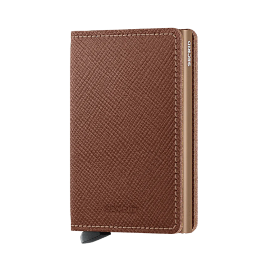 Slimwallet - Saffiano Caramel