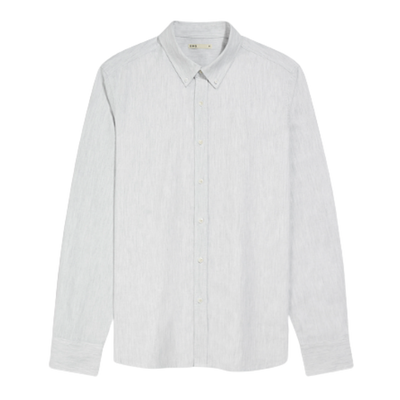 Fulton Heather Oxford Shirt - Light Grey Heather