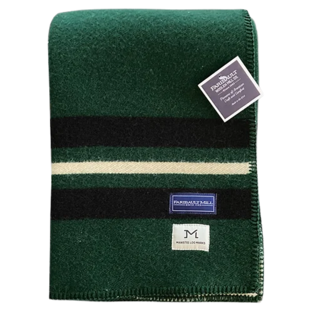 Stags Head Wool Blanket