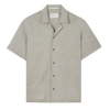 Linen Short Sleeve Shirt - Khaki