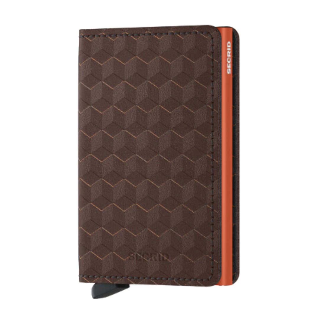 Slimwallet - Optical Brown & Orange