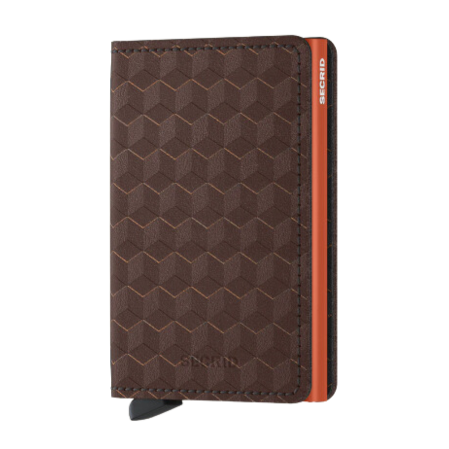 Slimwallet - Optical Brown & Orange