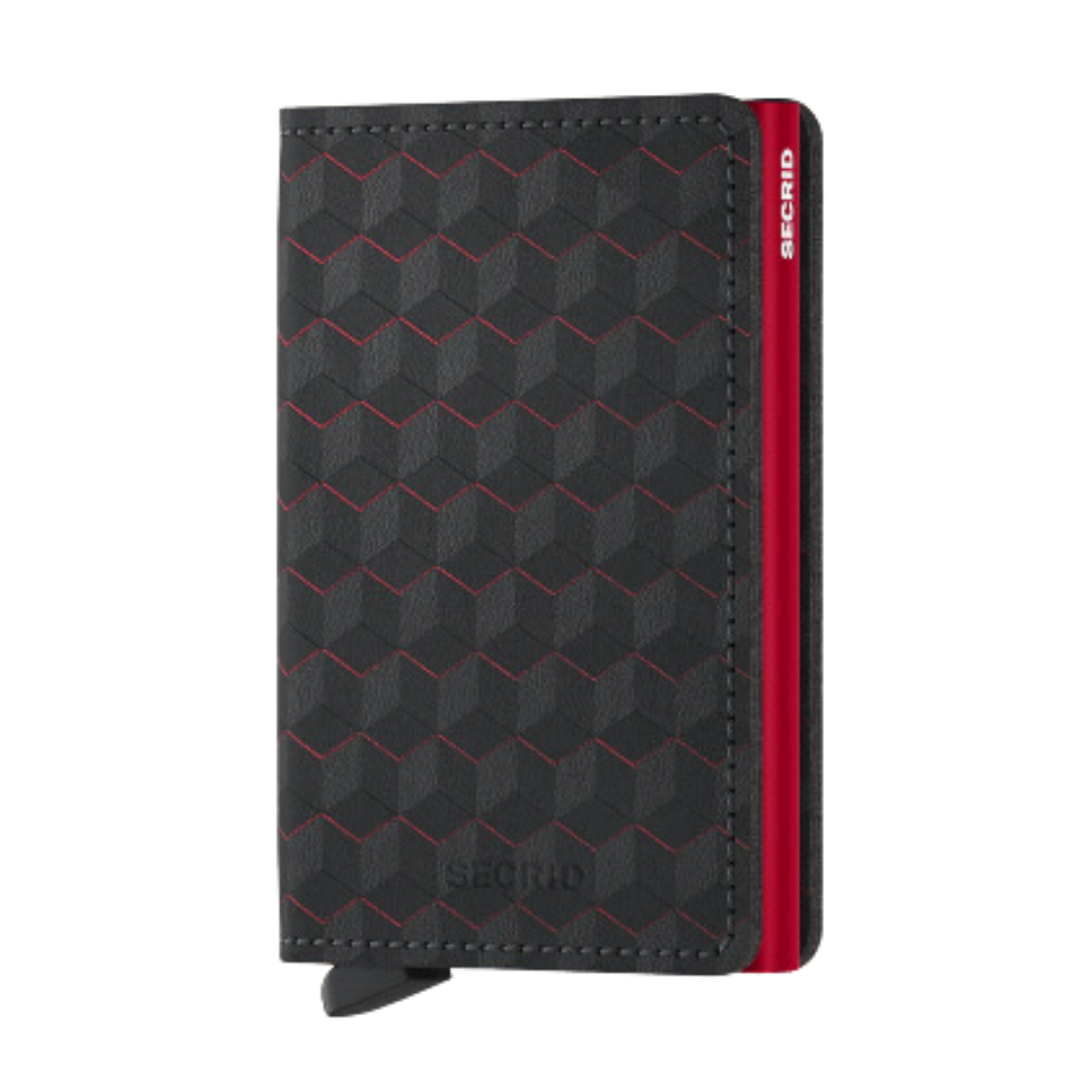 Slimwallet - Optical Black & Red