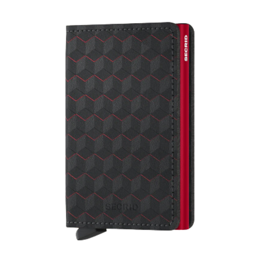 Slimwallet - Optical Black & Red