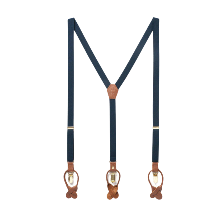 Skinny Suspenders - Navy Baby