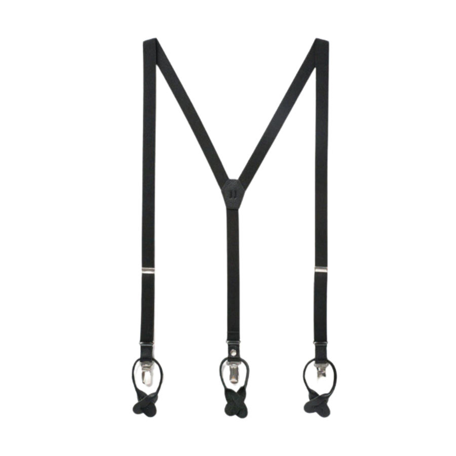 Skinny Suspenders - Jet Set Black