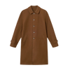 Shelter Wool Top Coat - Tobacco Brown