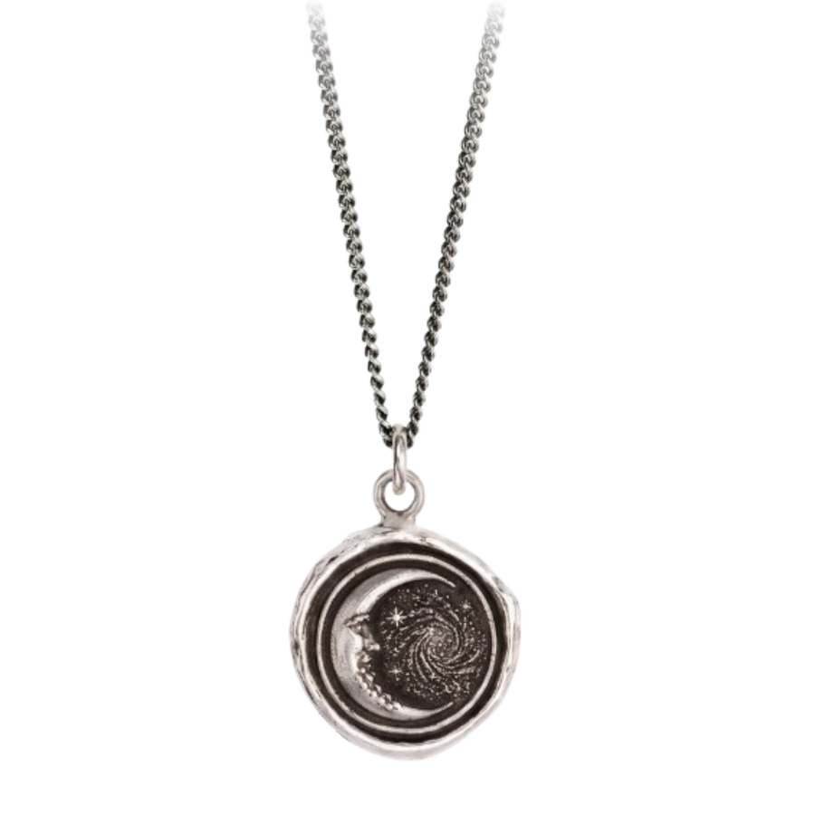 Sterling Silver Talisman Necklace - Trust the Universe