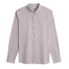 Fulton Stripe Oxford Shirt - Burgundy & White Stripe