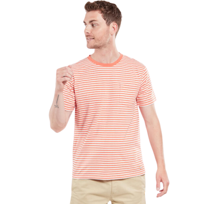 Heritage Striped T-Shirt - Coral