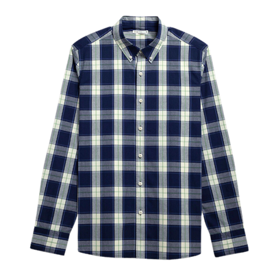 Fulton Check Shirt - Navy & Kashmir Green