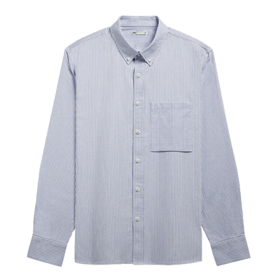Vance Stripe Oxford Shirt - Navy & White