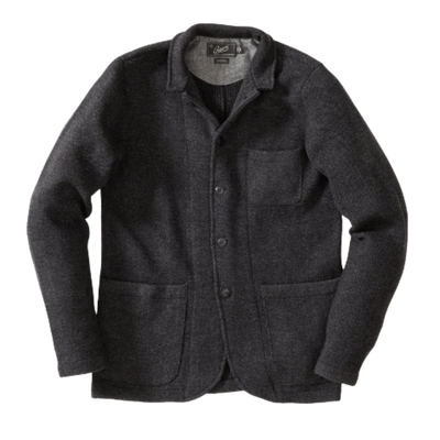 Nelson Jacquard Swacket - Charcoal