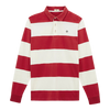 Serge Blanco Rugby Jersey - Red & White Stripe