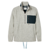 Zip Pocket Wool Fleece - Light Grey