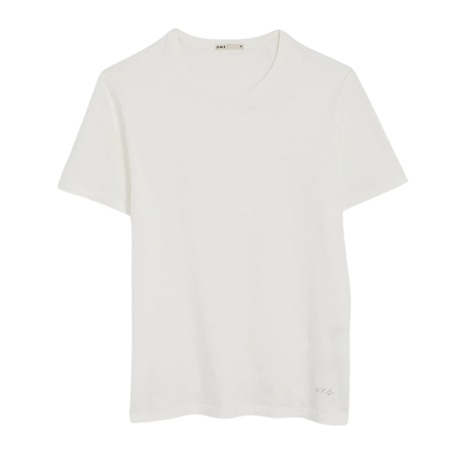 Village Crew Neck Tee - Bright White