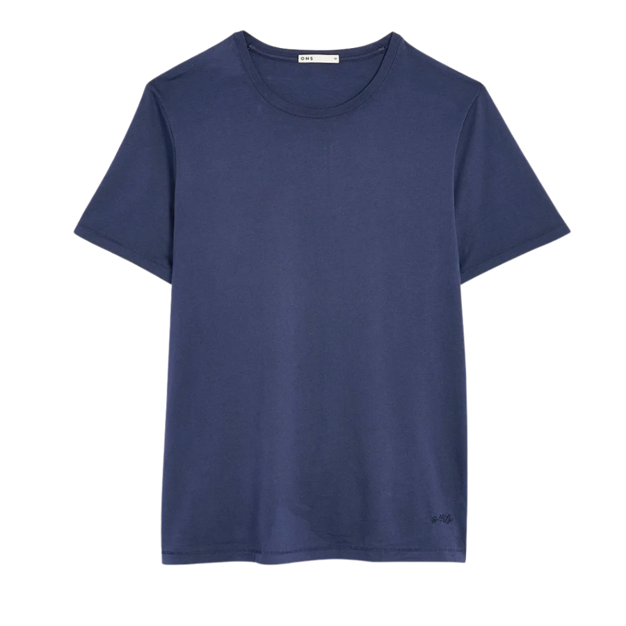 Village Crew Neck Tee - Navy