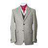 Muireann Classic Fit Tweed Blazer - Light Grey