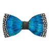 Flintlock Bow Tie - Peacock & Guinea Feathers