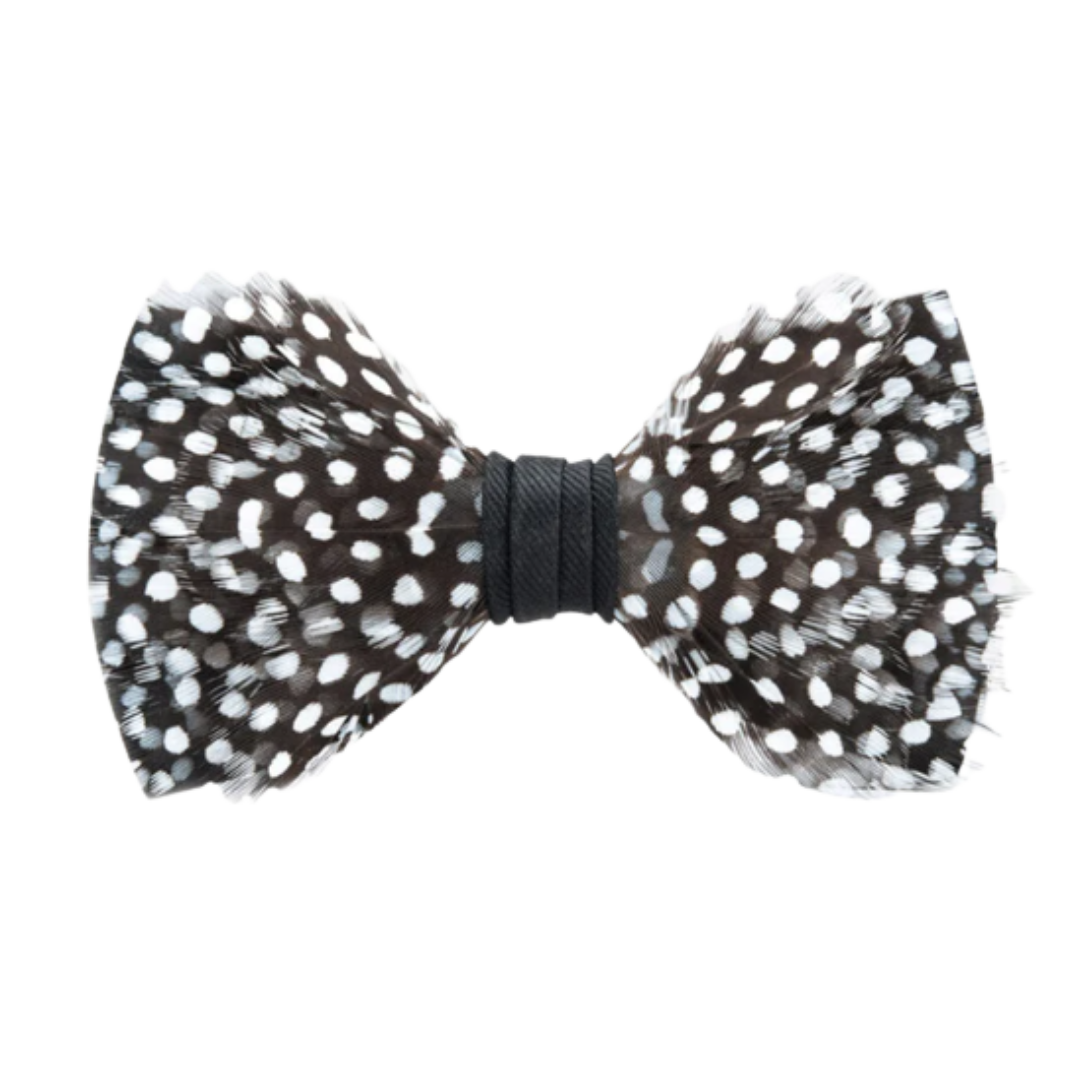 Gatsby Bow Tie - Guinea Feathers
