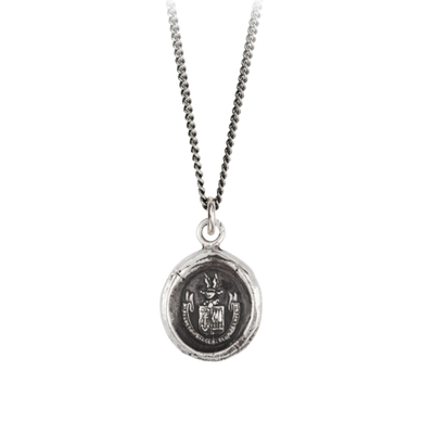 Sterling Silver Talisman Necklace - Be Here Now