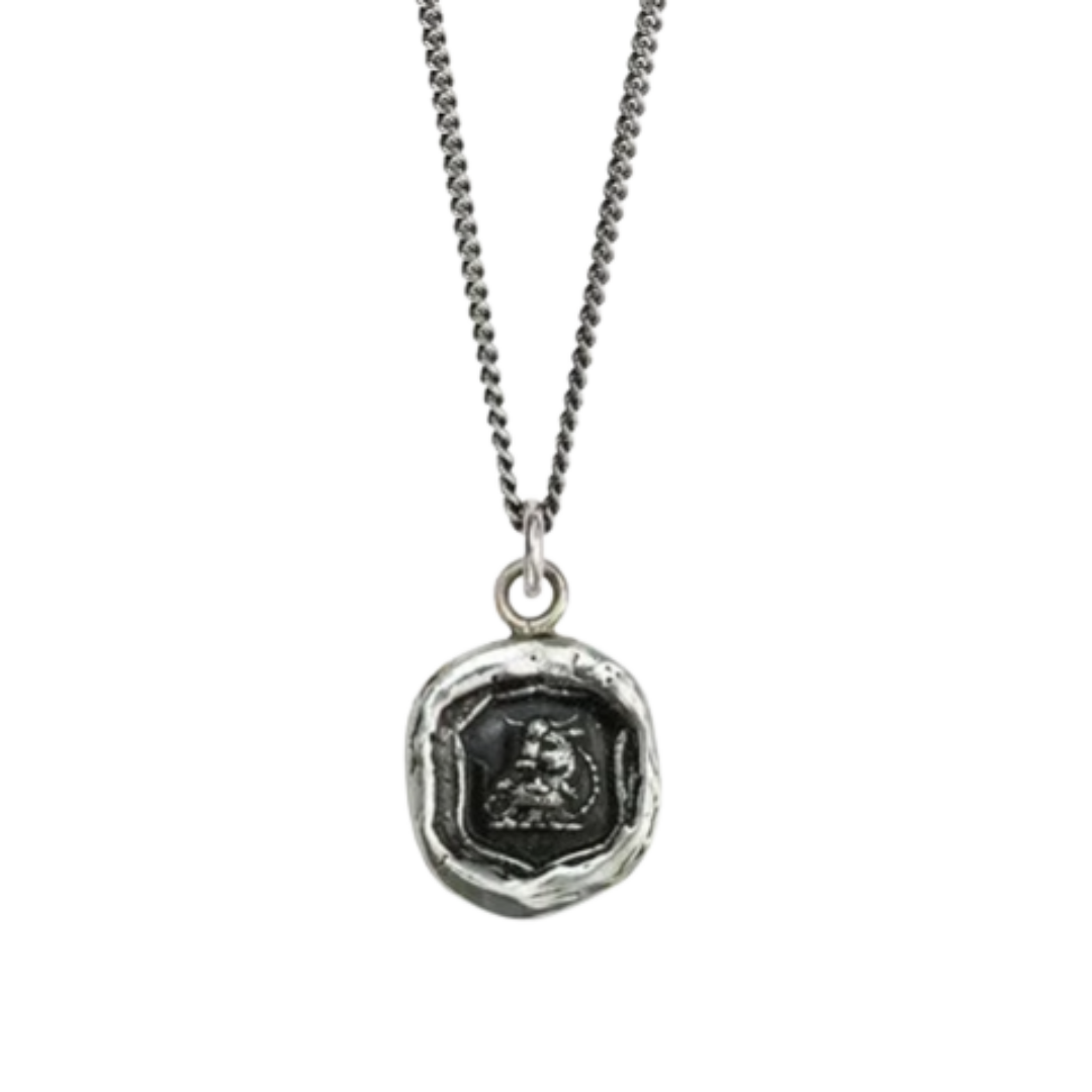 Sterling Silver Talisman Necklace - Fatherhood
