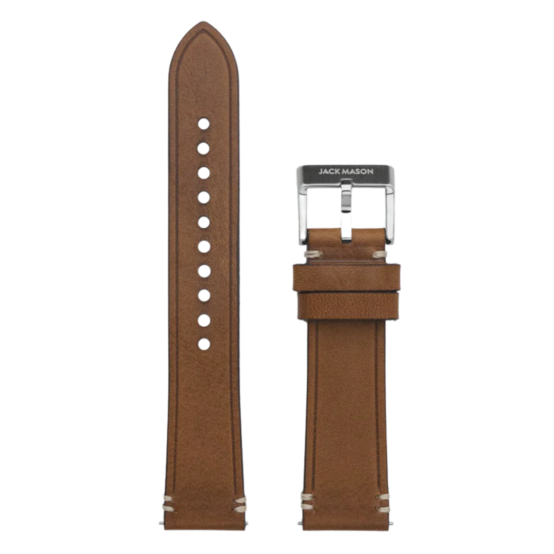 20mm Leather Watch Strap - Tan