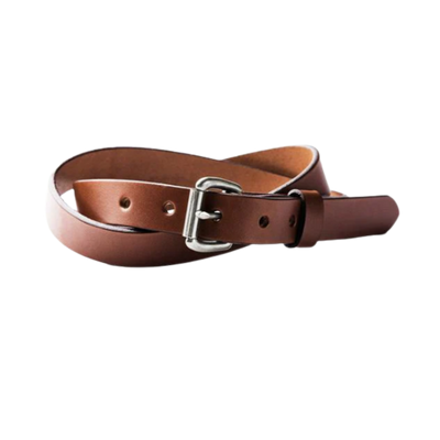 Cognac Skinny Standard Belt w/ Stainless Steel Buckle