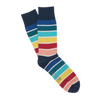 Pantone Stripe Cotton Socks - American Navy