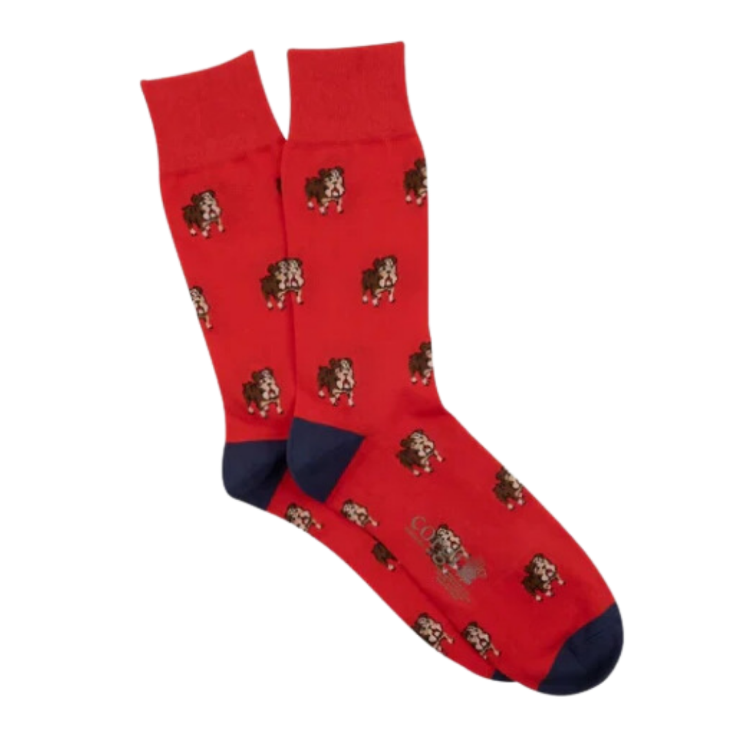 Bulldog Cotton Sock