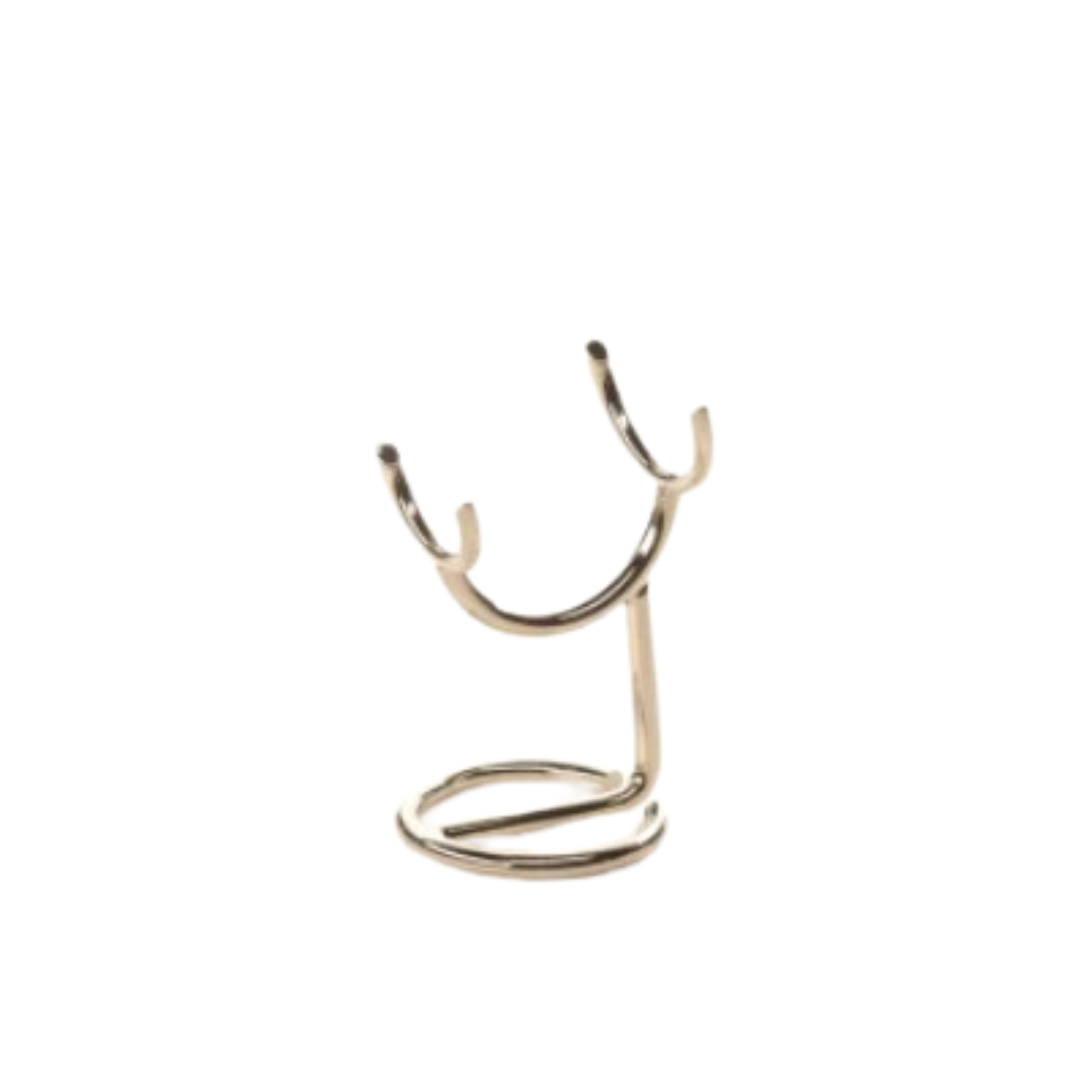 Angled Chrome Brush Stand