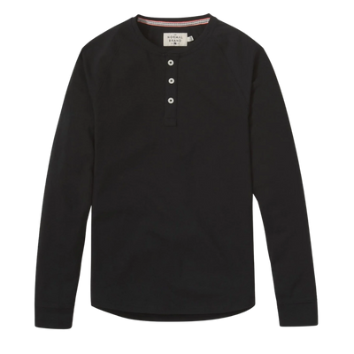 Puremeso Raglan Henley - Black