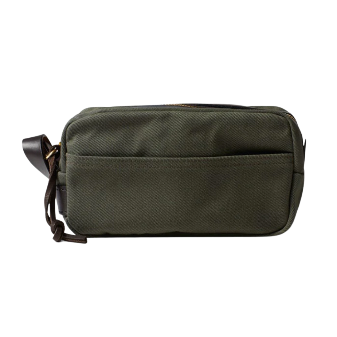 Travel Kit in Rugged Twill - Otter Green