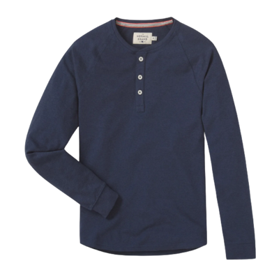 Puremeso Raglan Henley - Navy