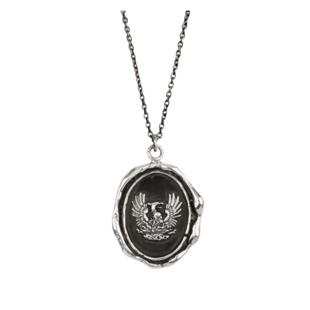 Sterling Silver Talisman Necklace - Fire Within