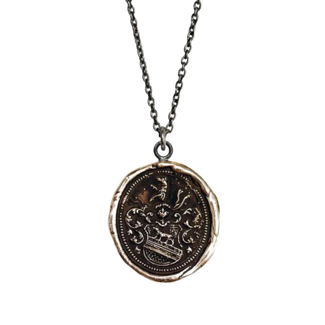 Bronze Talisman Necklace - Heart of the Wolf