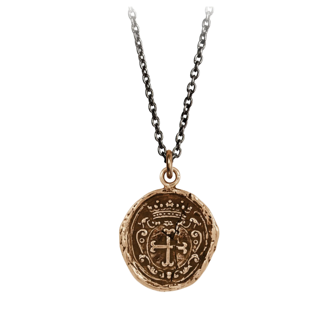 Bronze Talisman Necklace - - Trust In God