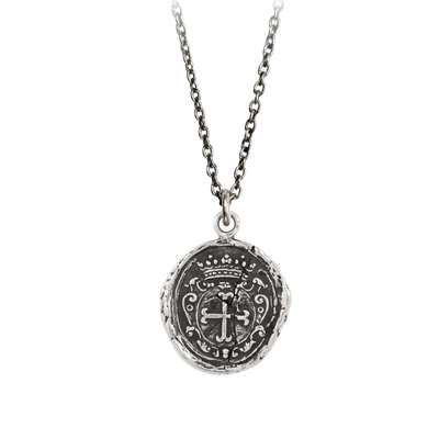 Sterling Silver Talisman Necklace - Trust in God