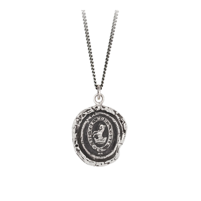 Sterling Silver Talisman Necklace - Devoted Father