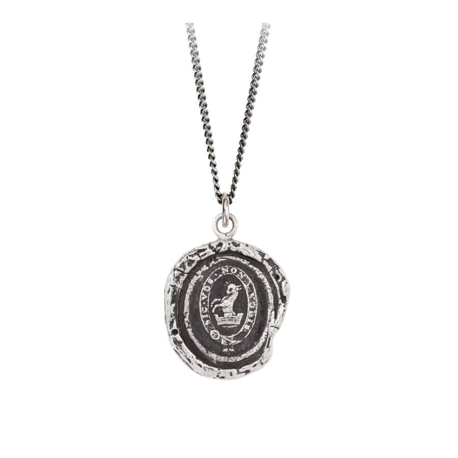 Sterling Silver Talisman Necklace - Devoted Father