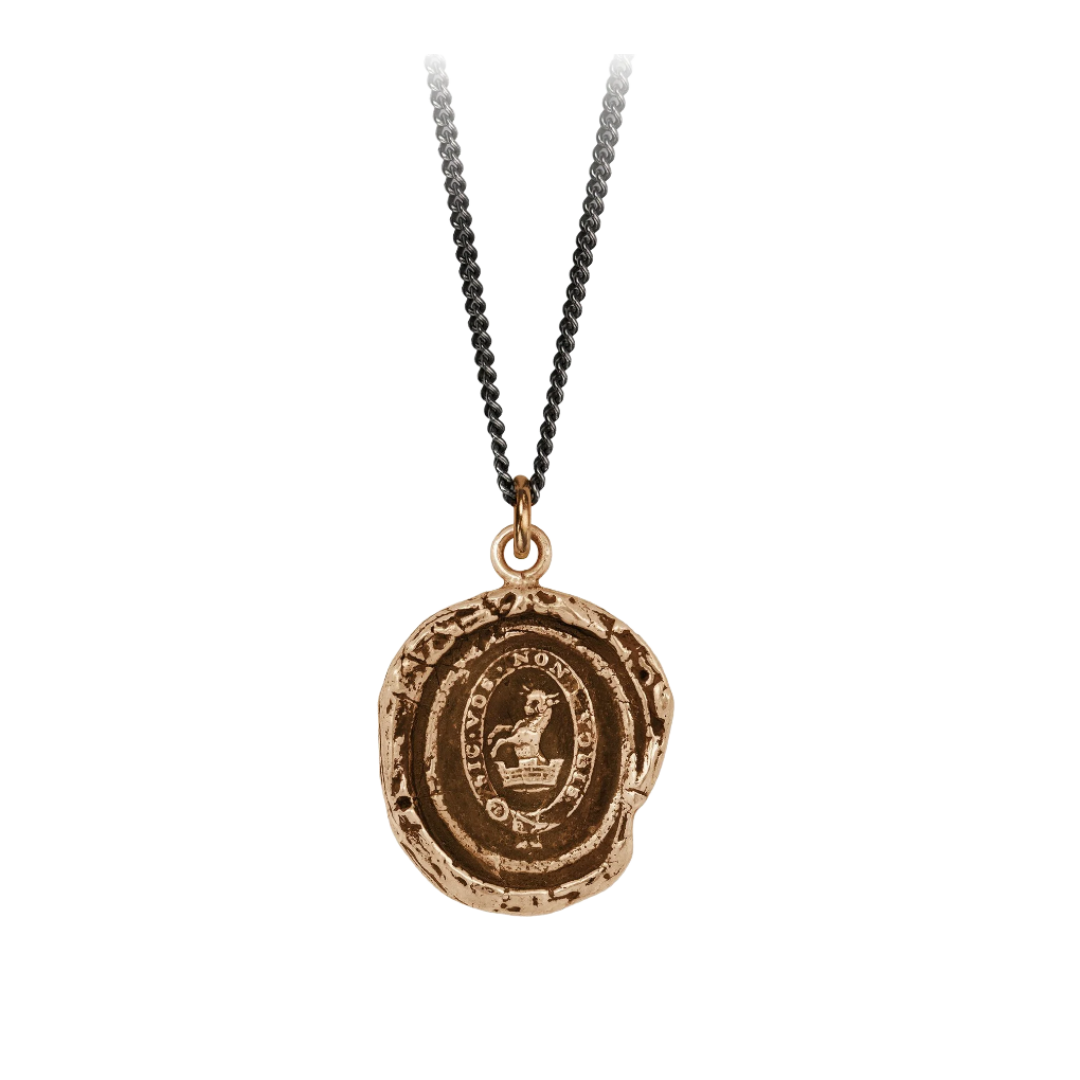 Bronze Talisman Necklace - Devoted Father